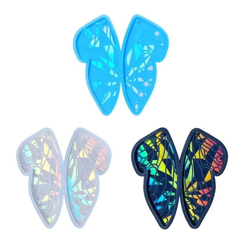

Epoxy Resin Silicone Mould Easy to Use Butterfly Pendant Mold Casting Moulds Keychain Pendant Molds Silicone Material R3MC