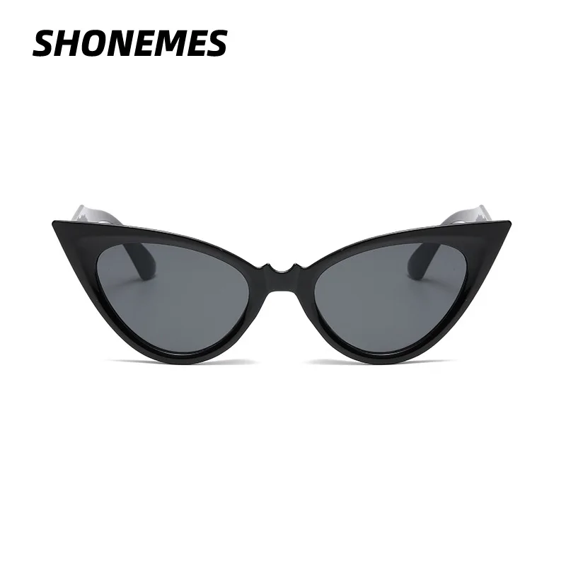 

SHONEMES Women Cat Eye Sunglasses Stylish Design Outdoor UV400 Sun Glasses Black White Tortoise for Lady
