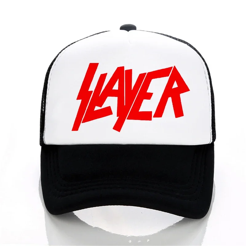 

Slayer Baseball cap Speed Metal Band hat Summer Men Women Trucker Caps outdoor Mesh Breathable sports Caps gorras