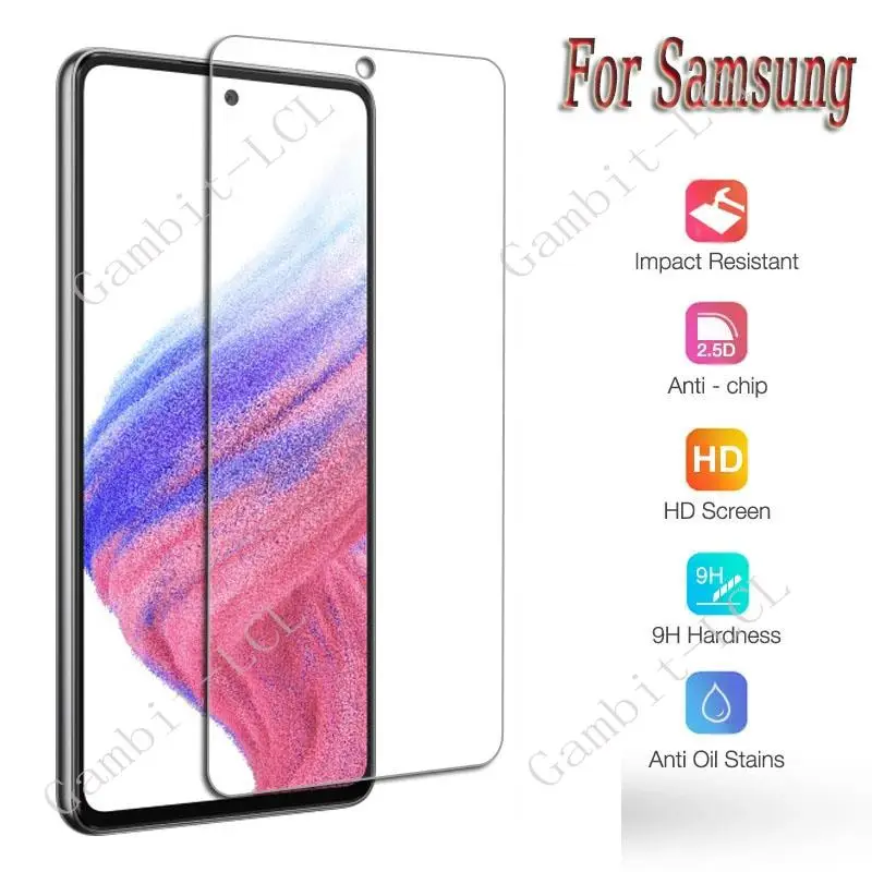 

For Samsung Galaxy S22 Plus XCover6 Pro Xcover 5 4 4S Pro S10 Lite S20 FE S23 S21 A54 5G Tempered Glass Protective Screen Film