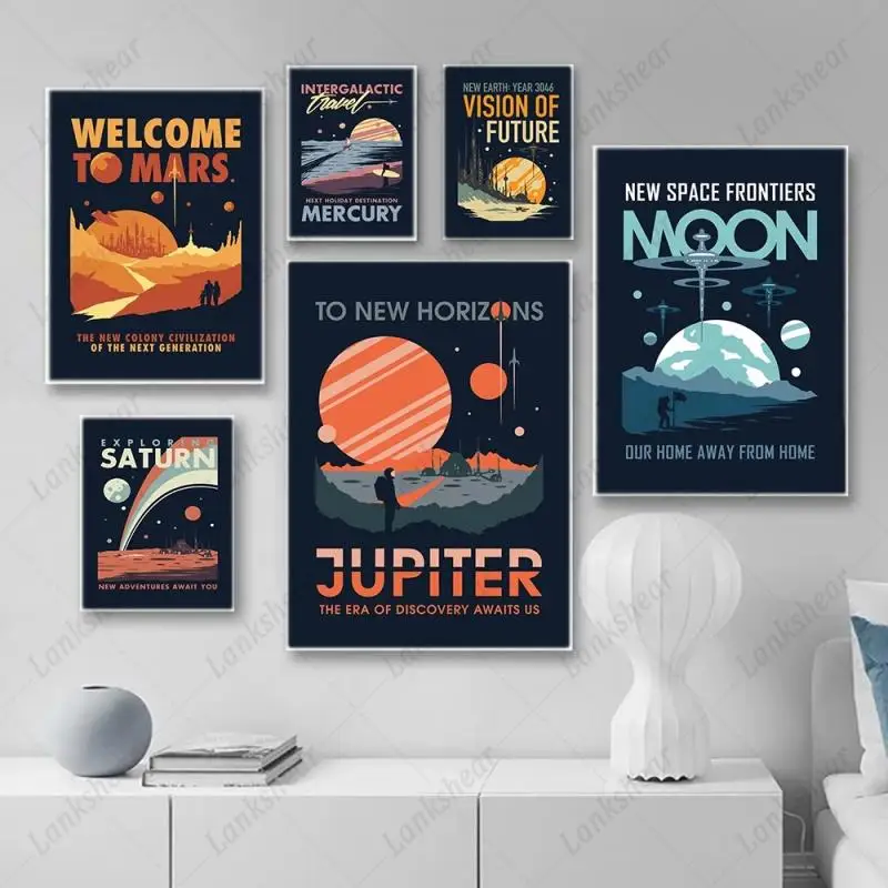 Canvas Art Oil Painting Space Travel Universal Planet Moon Mars Saturn Posters and Prints Wall Pictures for Interior Home Decor
Canvas Art Oil Painting Space Travel Universal Planet Moon Mars Saturn Posters and Prints Wall Pictures for Interior Home Decor