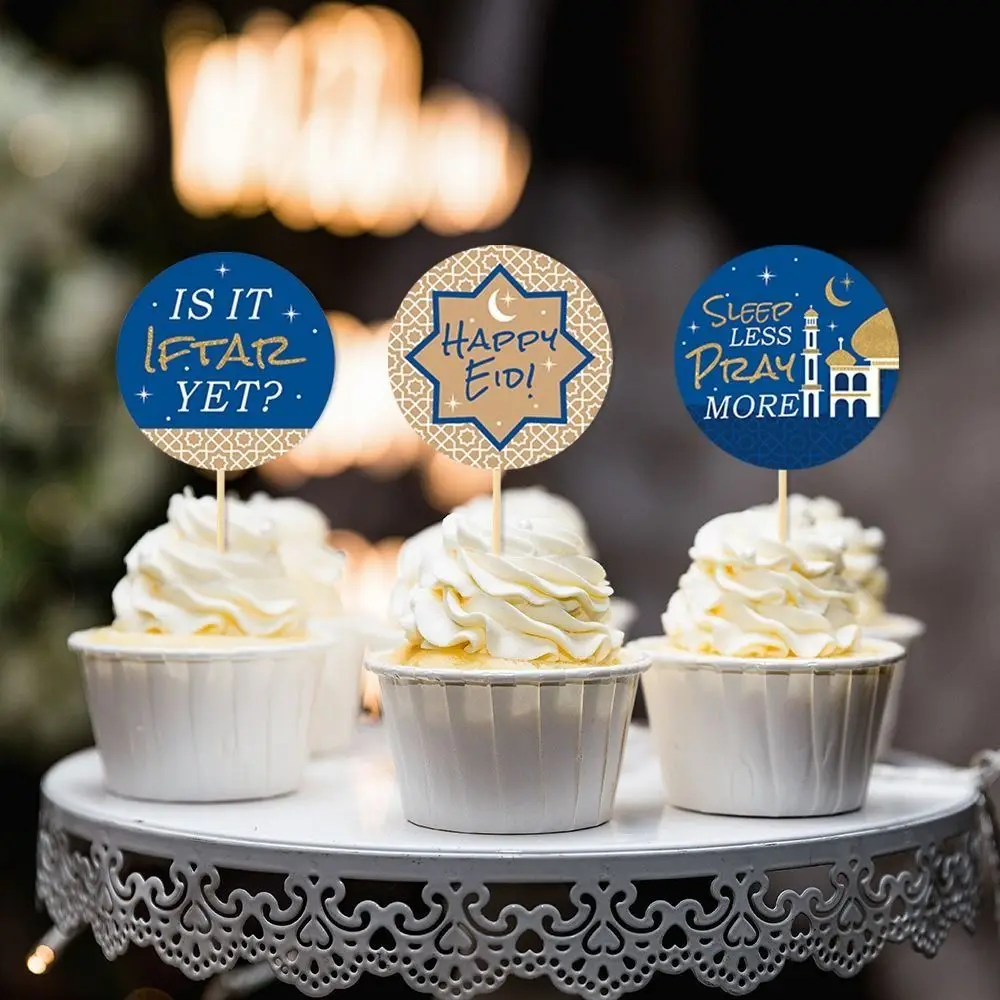 8pcs Festive Eid Mubarak Paper Cake Toppers Moon Castle Star Stably Cake Decor Paper Reusable Cupcake Topper Children's
8pcs Festive Eid Mubarak Paper Cake Toppers Moon Castle Star Stably Cake Decor Paper Reusable Cupcake Topper Children's