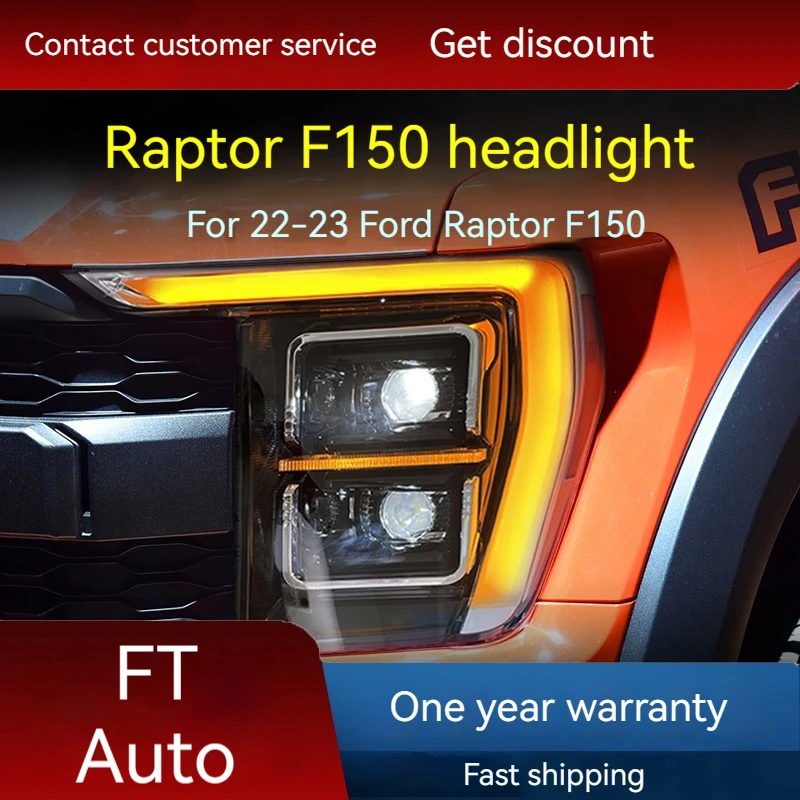 Car light for 21-23 Ford Raptor F150 headlight assembly modified LED lens American version of daytime running lights turn signal
Car light for 21-23 Ford Raptor F150 headlight assembly modified LED lens American version of daytime running lights turn signal