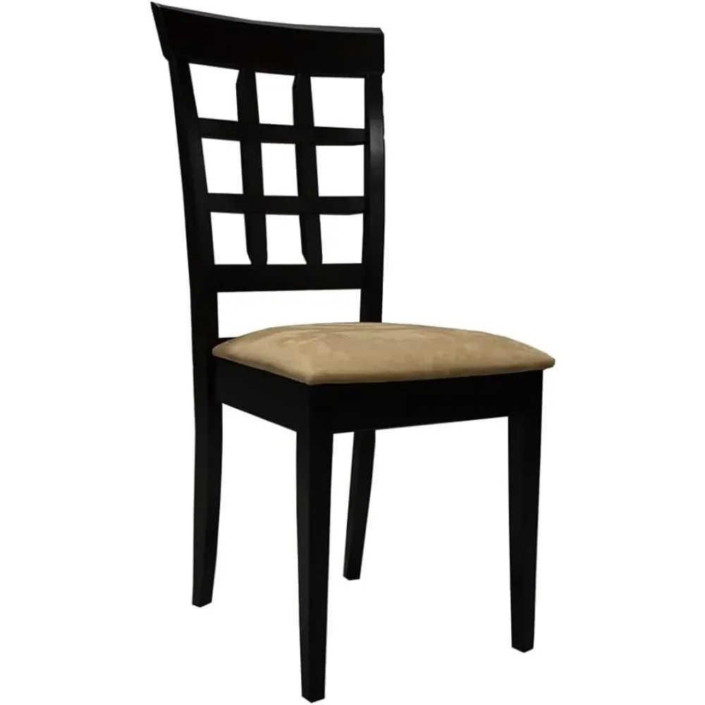 

Мебель Габриэль, мягкие обеденные стулья (набор из 2), боковое кресло, бежевая ткань из микрофибры, капучино, коричневый, бесплатная доставка
