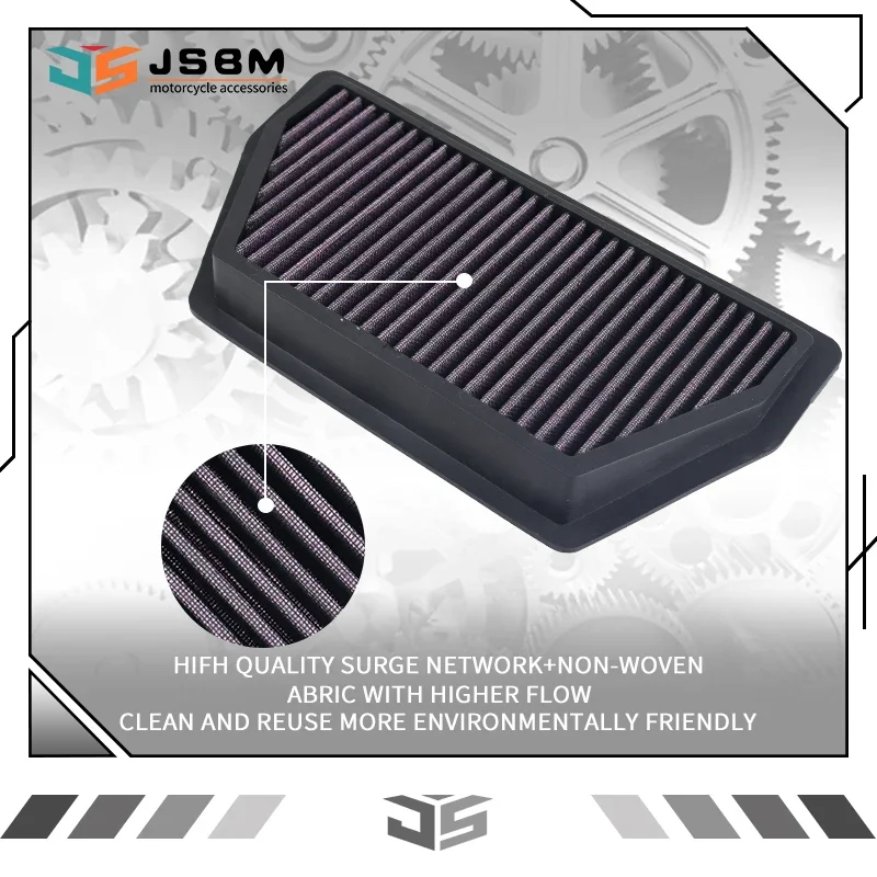 

JSBM Motorcycle Washable Air Filter Intake Cleaner For Honda CBR600RR CBR 600RR CBR 600 RR CBR600 RR F5 2007-2018 2013 2015 2016