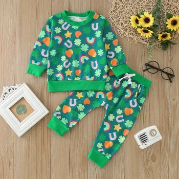 Acessórios Indispensáveis para Balões: Eleve Suas Decorações a Novos Patamares 9 0-3Y St Patrick s Day Newborn Baby Boys Clothes Set Baby Girls Long Sleeve O-Neck Pullover Sweatshirt+Long Green Pants Outfits