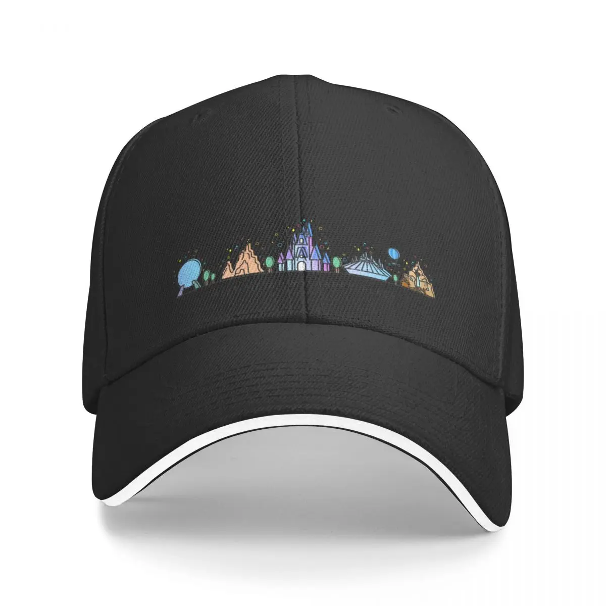 

New Meet me at my Happy Place Vector Orlando Theme Park Illustration Design Baseball Cap Caps summer hats Men Golf Wear Women's