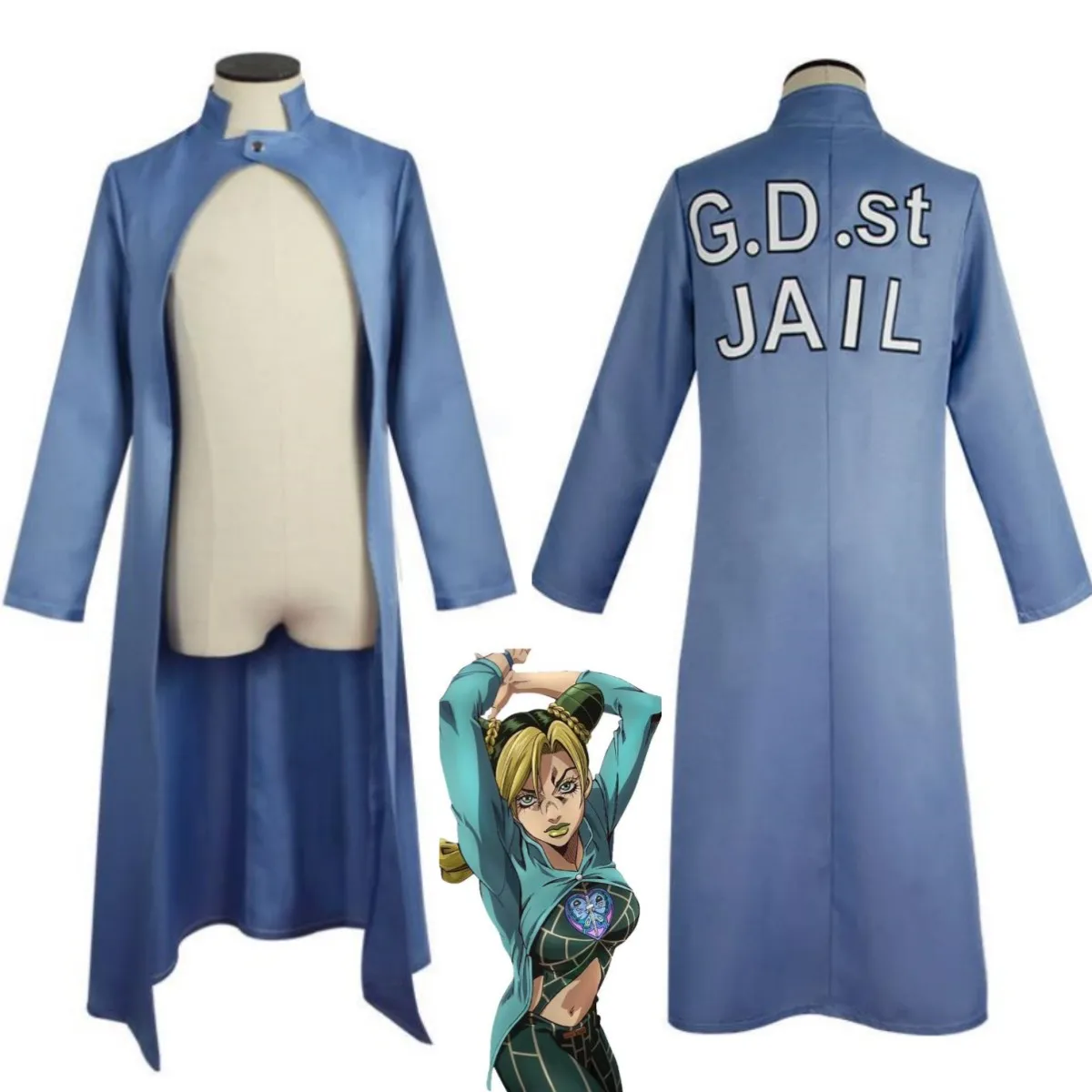 Anime Jojo’S Bizarre Adventure Stone Ocean Jolyne Cujoh Cosplay Costume Long Sleeved Windbreaker Coat Man Woman Party Suit
Anime Jojo’S Bizarre Adventure Stone Ocean Jolyne Cujoh Cosplay Costume Long Sleeved Windbreaker Coat Man Woman Party Suit