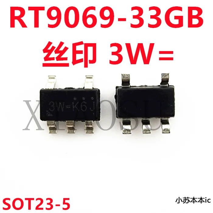 

5PCS/LOT RT9069-33GB RT9069-33 3W= 3W-G4J SOT23-5 IC