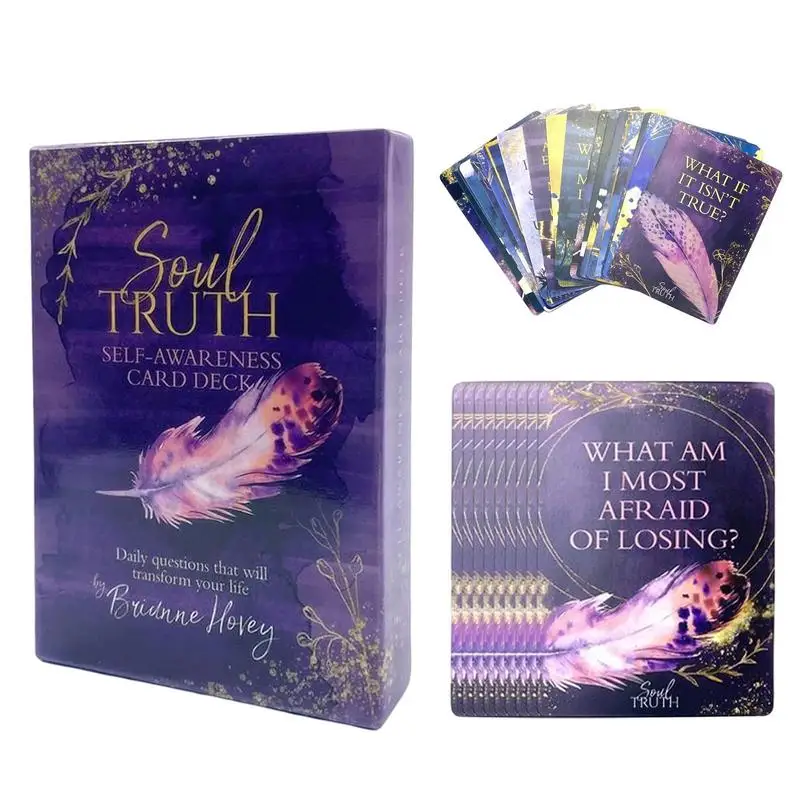 Popular Table Card Set Souls Truth SelfAwareness Card Game With English Version Answer Board Card For Family Entertainment Party
Popular Table Card Set Souls Truth SelfAwareness Card Game With English Version Answer Board Card For Family Entertainment Party