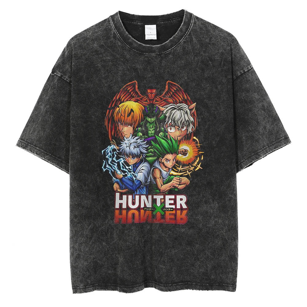 Hip Hop Streetwear Vintage T-shirt Japanese Anime Hunter x Hunter Printed Tshirt Harajuku Cotton T-Shirt Short Sleeve Tops Tees
Hip Hop Streetwear Vintage T-shirt Japanese Anime Hunter x Hunter Printed Tshirt Harajuku Cotton T-Shirt Short Sleeve Tops Tees