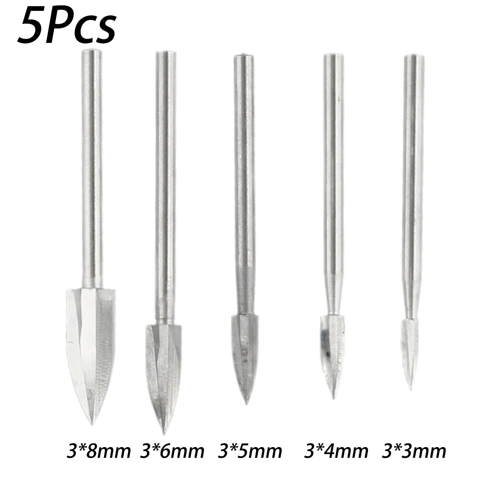 Drill Bit Wood Carving Tools Engraving Silver 5PCS Carbide Grinding Tool For Woodworking Wood Carving High Quality Practical
Drill Bit Wood Carving Tools Engraving Silver 5PCS Carbide Grinding Tool For Woodworking Wood Carving High Quality Practical