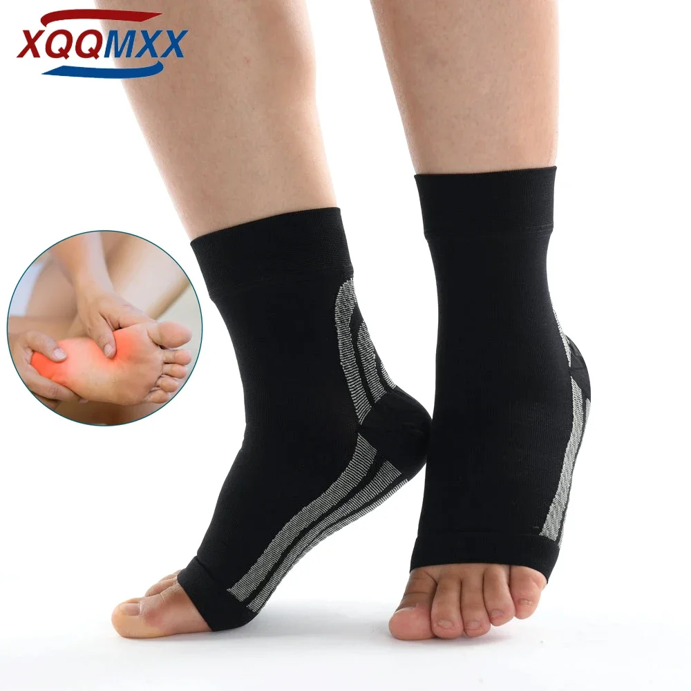 

1Pair Ankle Brace, Plantar Fasciitis Sock with Foot Arch Support Reduces Swelling & Heel Spur Pain. Injury Recovery for Sports