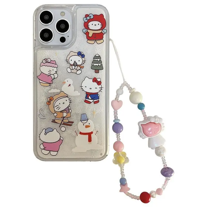 Sanrio Hello Kitty Snowflake Flowing Sand Phone Case for Iphone 15 14 13 12 Pro Max Kitty Snowman Mobile Phone Protective Case
Sanrio Hello Kitty Snowflake Flowing Sand Phone Case for Iphone 15 14 13 12 Pro Max Kitty Snowman Mobile Phone Protective Case