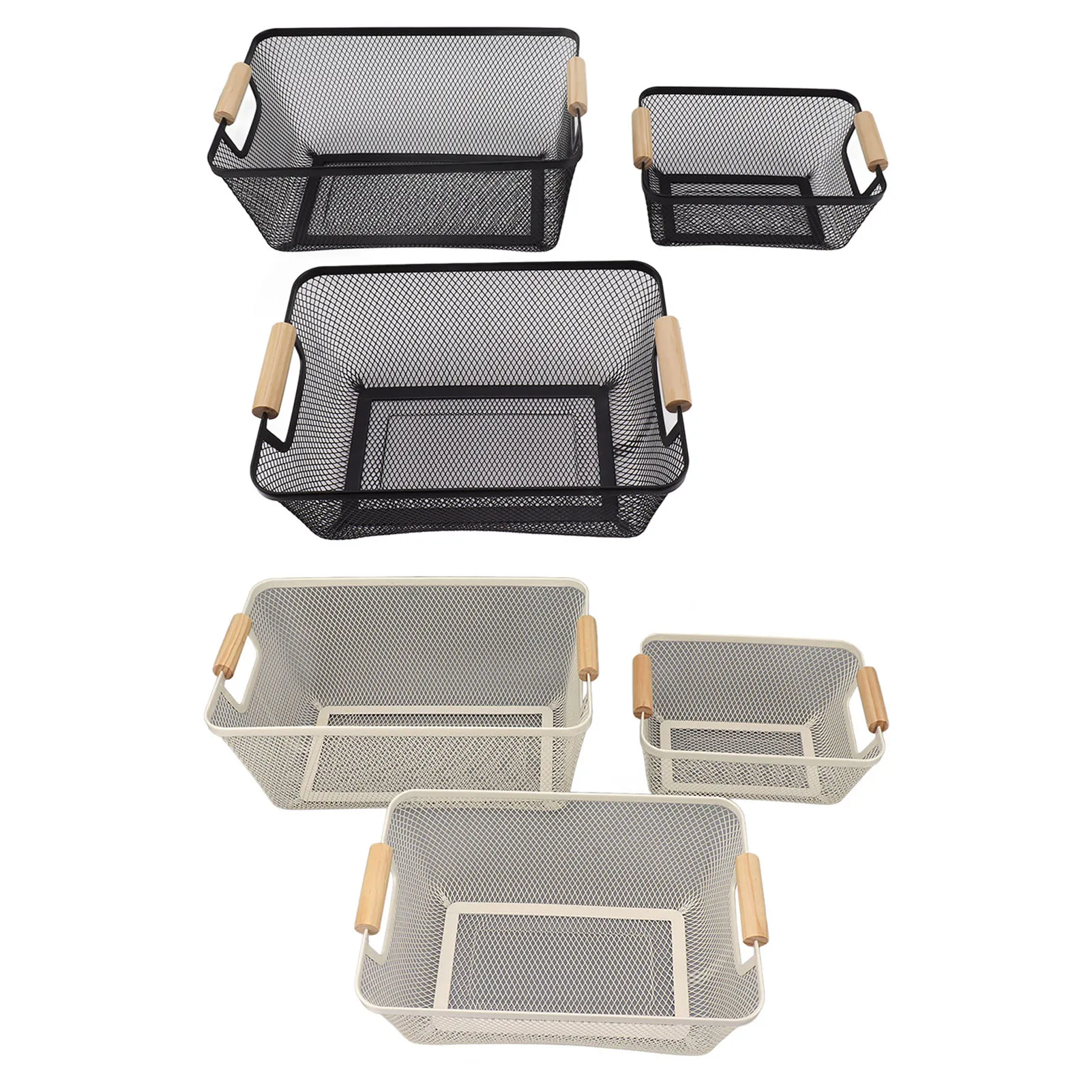 3pcs Metal Wire Storage Basket Large Capacity Decorative Sturdy Iron Art Storage Basket for Books Snacks Makeup
3pcs Metal Wire Storage Basket Large Capacity Decorative Sturdy Iron Art Storage Basket for Books Snacks Makeup