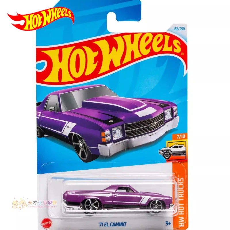 

2024F Original Hot Wheels Car 71 EL Camino Toys for Boys 1/64 Diecast Hot Trucks Alloy Vehicle Metal Model Juguete Birthday Gift