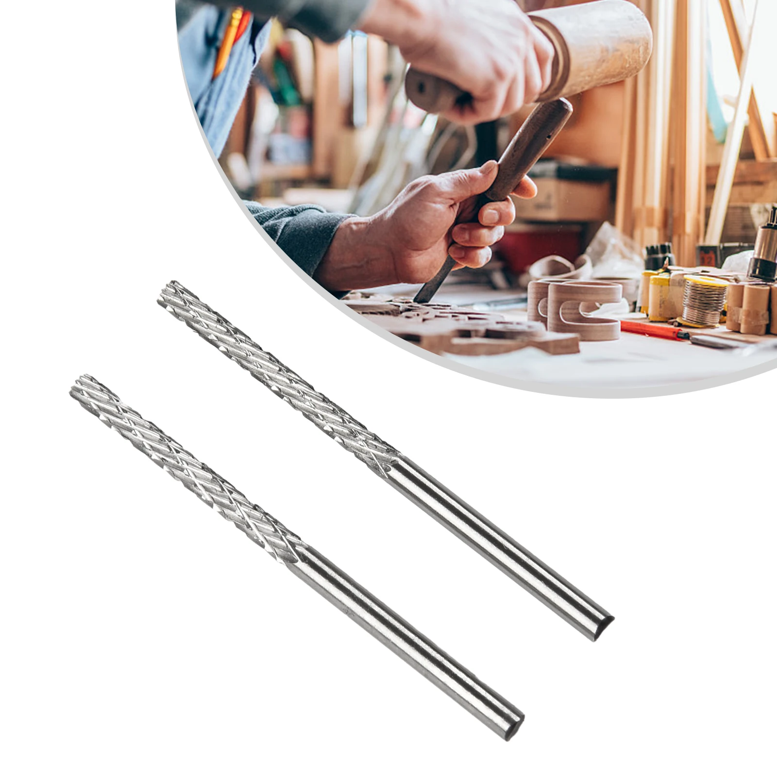 Shank High Speed Steel Rotary Tool Plastic Wood Carving Rotary File Milling Cutter For Wood Tools 3mm 2PC
Shank High Speed Steel Rotary Tool Plastic Wood Carving Rotary File Milling Cutter For Wood Tools 3mm 2PC