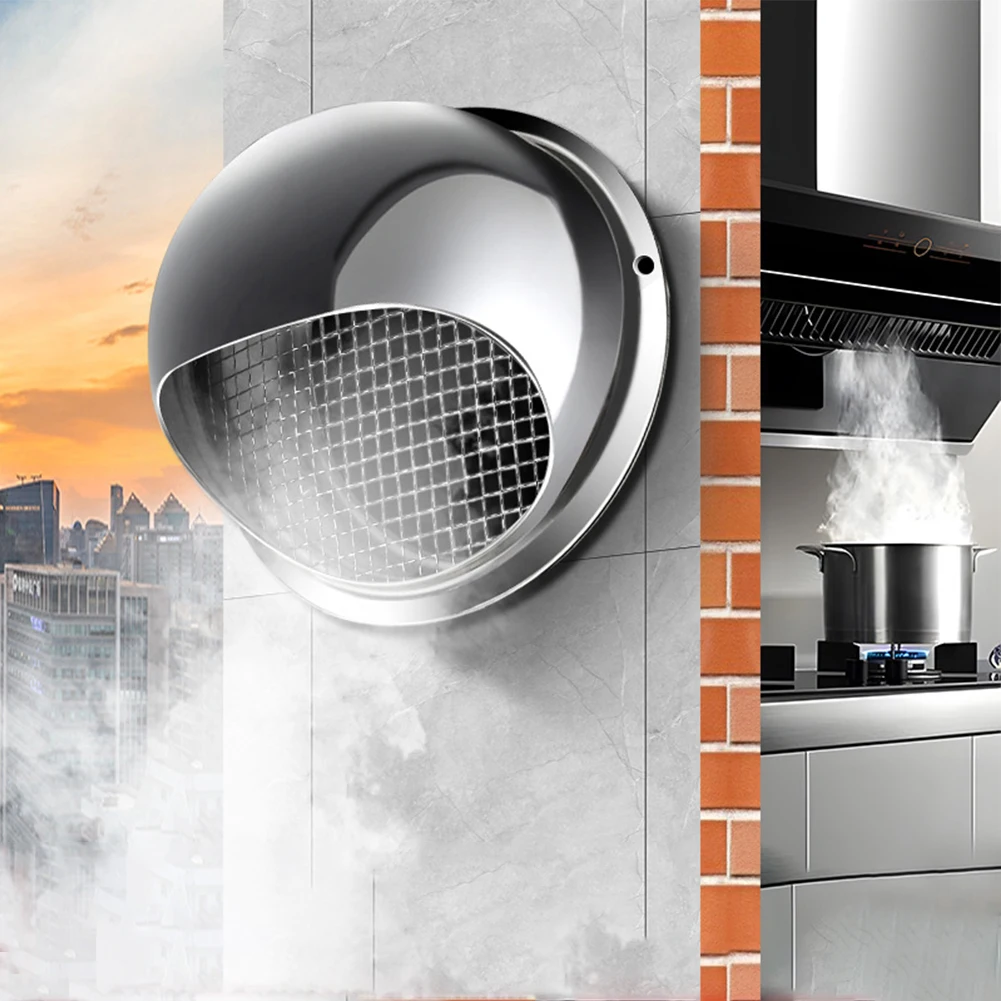 Dryer Vent Pipes Air Vent Grille Brushed Bull Kitchen Fans & Vents Nosed Round Stainless Steel Wall Vent Outlet
Dryer Vent Pipes Air Vent Grille Brushed Bull Kitchen Fans & Vents Nosed Round Stainless Steel Wall Vent Outlet