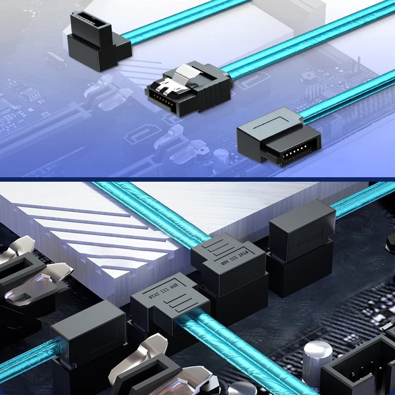 Sata 3.0 Data Cable SATA III SATA 3 Cable Right Left Up Down Angle 90 Degree 10 -100cm Straight To 6GBs Black Elbow 10CM~200CM
Sata 3.0 Data Cable SATA III SATA 3 Cable Right Left Up Down Angle 90 Degree 10 -100cm Straight To 6GBs Black Elbow 10CM~200CM