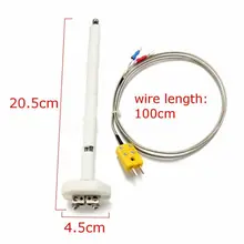 K-Type Thermocouple Block Ceramic Kiln Probe 2372/1300 Degree F/C 11G High Tool Ceramic Mounting Block With Wire Extension
K-Type Thermocouple Block Ceramic Kiln Probe 2372/1300 Degree F/C 11G High Tool Ceramic Mounting Block With Wire Extension