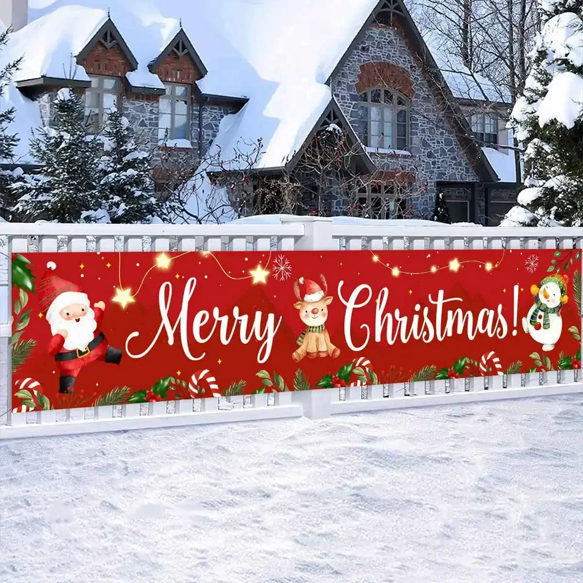 

Christmas Outdoor Banner Merry Christmas Decorations For Home 2023 Outdoor Decor Xmas Navidad Noel Natal Happy New Year 2024