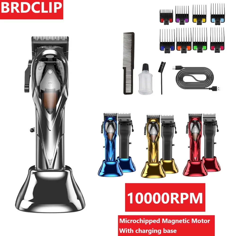 BRDCLIP 699 NEW 10000RPM High Speed Professional Men Hair Clipper Microchipped Magnetic Motor Barber Trimmer With Charge Stand
BRDCLIP 699 NEW 10000RPM High Speed Professional Men Hair Clipper Microchipped Magnetic Motor Barber Trimmer With Charge Stand