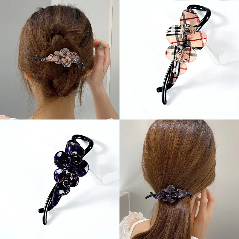 Fashion Flower Hair clip Bridesmaid Twist Banana Hairpin Bridal Hairgrips Wedding Hair Jewelry For Women Party Hairband Gift
Fashion Flower Hair clip Bridesmaid Twist Banana Hairpin Bridal Hairgrips Wedding Hair Jewelry For Women Party Hairband Gift