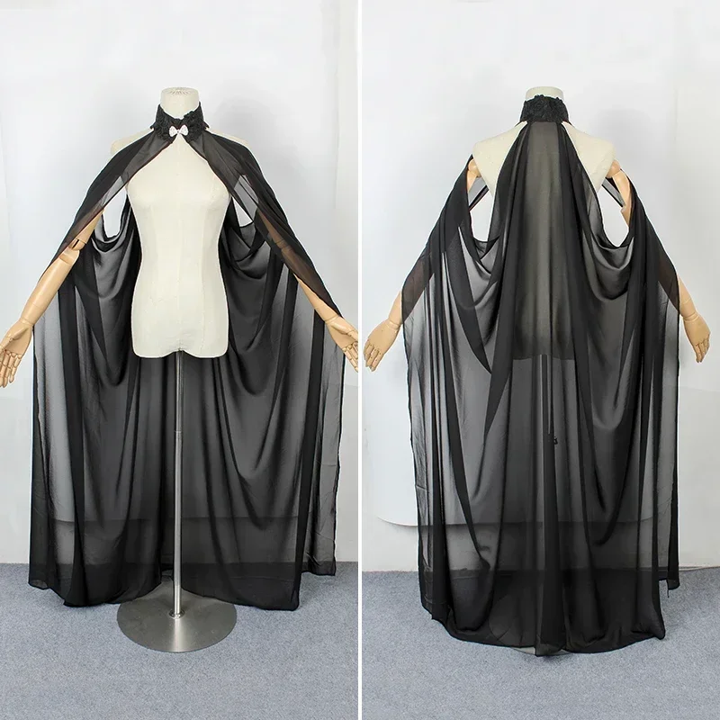 

Anime Cool Unisex Mantle Hooded Cloak Coat Wicca Robe Medieval Cape Shawl Halloween Party Witch Wizard Cosplay Costumes Women