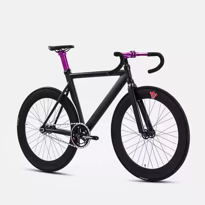 METTLER bicicleta de pista con llanta de 70mm, rueda de tres radios, horquilla de marco de aleación de aluminio, velocidad única, 700C, engranaje fijo, bicicleta de carreras Fixie METTLER bicicleta de pista con llanta de 70mm, rueda de tres radios, horquilla de marco de aleación de aluminio, velocidad única, 700C, engranaje fijo, bicicleta de carreras Fixie