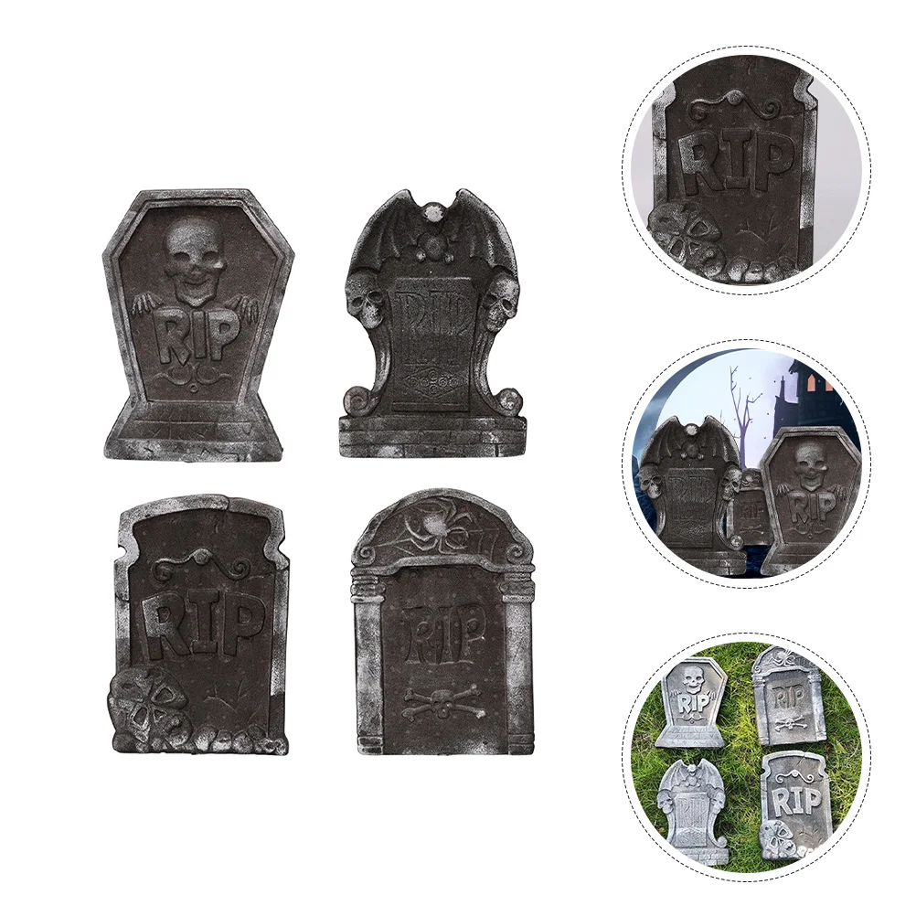 4 Pcs The Sign Desktop Grave Stones Decorations Halloween Ghost Festival Decoration Foam Skull Cemetery 4pcs Adornment
4 Pcs The Sign Desktop Grave Stones Decorations Halloween Ghost Festival Decoration Foam Skull Cemetery 4pcs Adornment