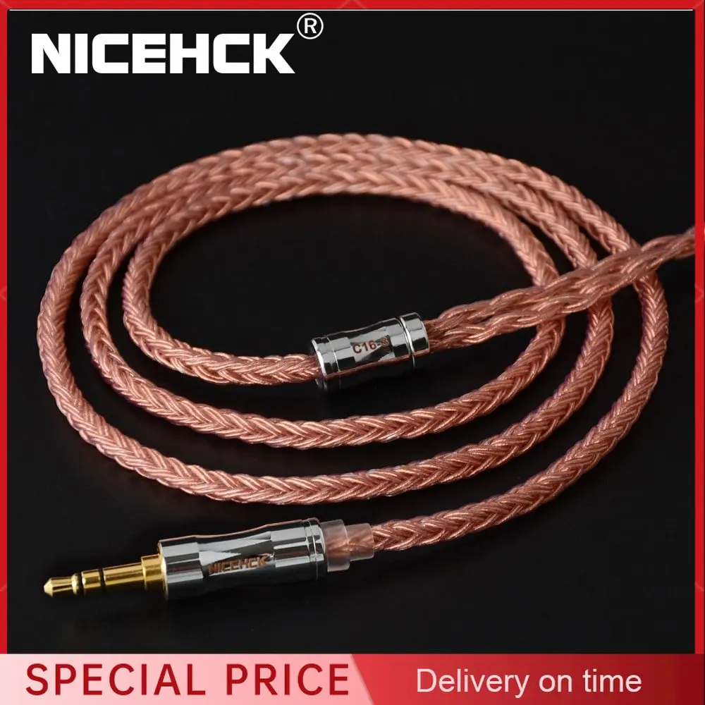 NICEHCK C16-3 16-жильный медный кабель высокой чистоты 3,5/2,5/4,4 мм штекер MMCX/2Pin/QDC/NX7 разъем для MK3/DB3 KZCCATRN TFZ LZ A7
NICEHCK C16-3 16-жильный медный кабель высокой чистоты 3,5/2,5/4,4 мм штекер MMCX/2Pin/QDC/NX7 разъем для MK3/DB3 KZCCATRN TFZ LZ A7