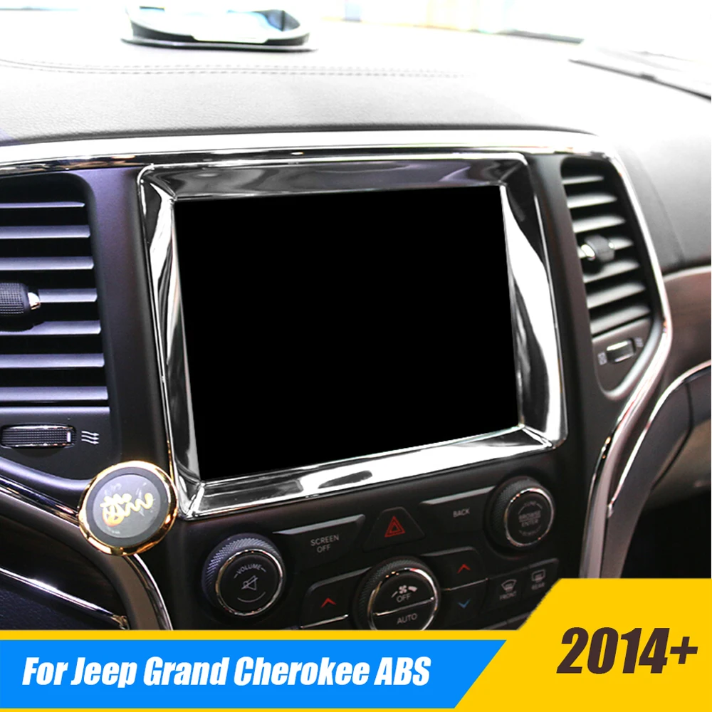 ABS Chrome For Jeep Grand Cherokee 2014-2017 Car navigation panel Cover Trims Car Styling Accessories
ABS Chrome For Jeep Grand Cherokee 2014-2017 Car navigation panel Cover Trims Car Styling Accessories