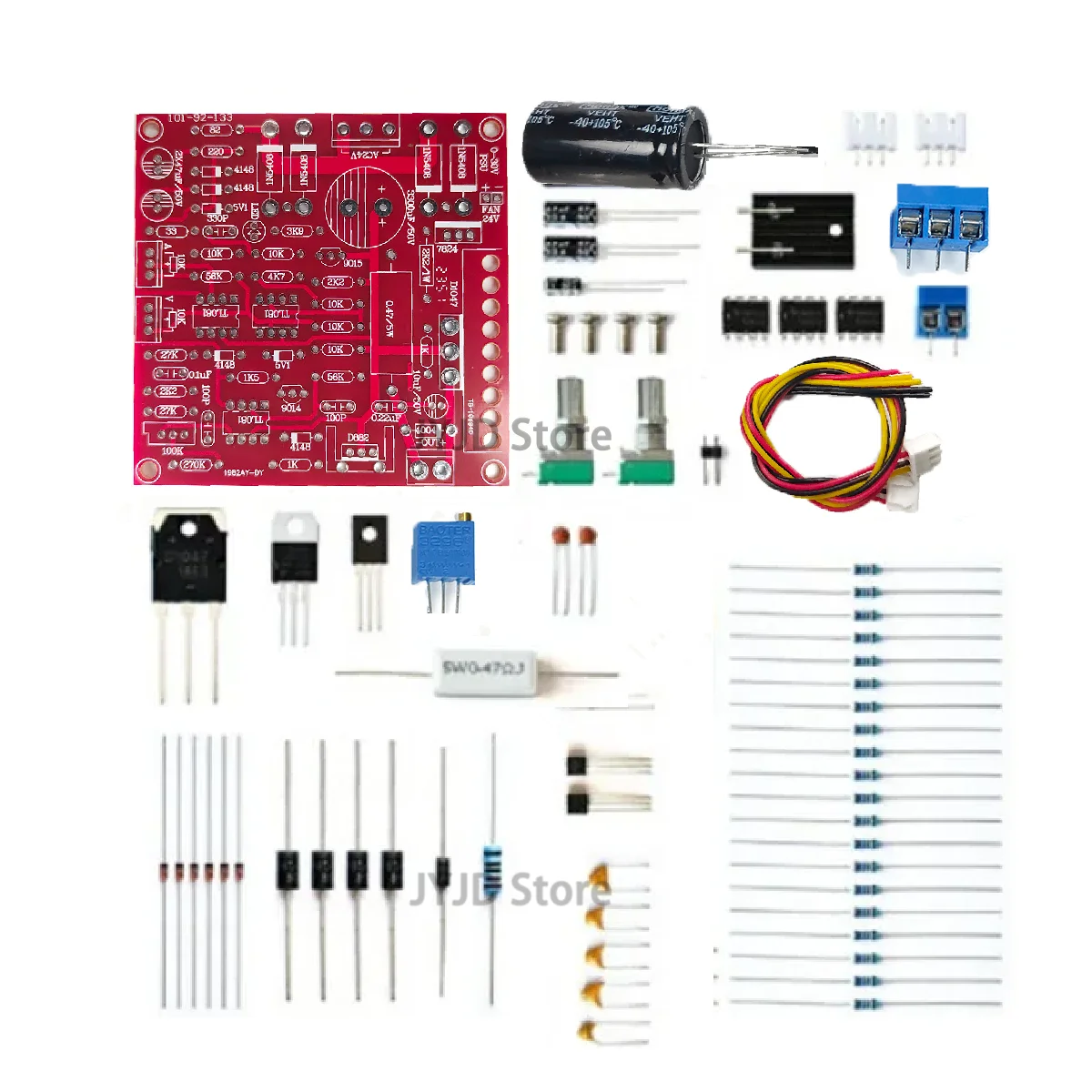 

0-30V 2mA-3A DC Regulated Power Supply DIY Kit for Adjustable Current Limit Protection in Lab Short Circuits