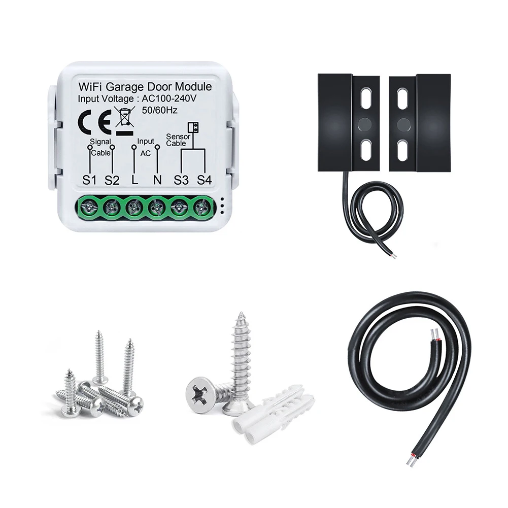 Breaker Circuit Breaker Garage Door WiFi Module IEEE 802.11b/Gyn 39.2mm*39.2mm*18mm WiFi Garage Door Controller
Breaker Circuit Breaker Garage Door WiFi Module IEEE 802.11b/Gyn 39.2mm*39.2mm*18mm WiFi Garage Door Controller