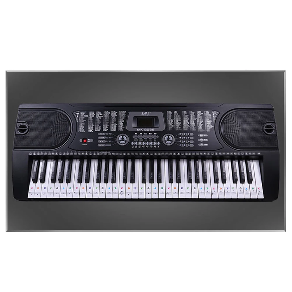 Piano Keyboard Sticker 1pc 22.7 * 24.6cm Beginner Colorful For 88/61/54/49/37Key Keyboard Stickers High Quality
Piano Keyboard Sticker 1pc 22.7 * 24.6cm Beginner Colorful For 88/61/54/49/37Key Keyboard Stickers High Quality