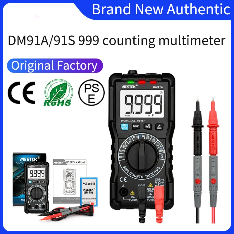 MESTEK Intelligent multimeter DM91A/DM91S multimeter 9999 counts smart auto range tester multimetre multi meter multitester
MESTEK Intelligent multimeter DM91A/DM91S multimeter 9999 counts smart auto range tester multimetre multi meter multitester
