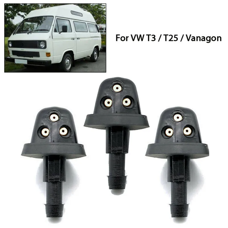 3 Pieces Jet Nozzles Triple Washers For Auto T25 T3 for Vanagon Front Rear Windshield Washer Car Auto Replacement Parts
3 Pieces Jet Nozzles Triple Washers For Auto T25 T3 for Vanagon Front Rear Windshield Washer Car Auto Replacement Parts