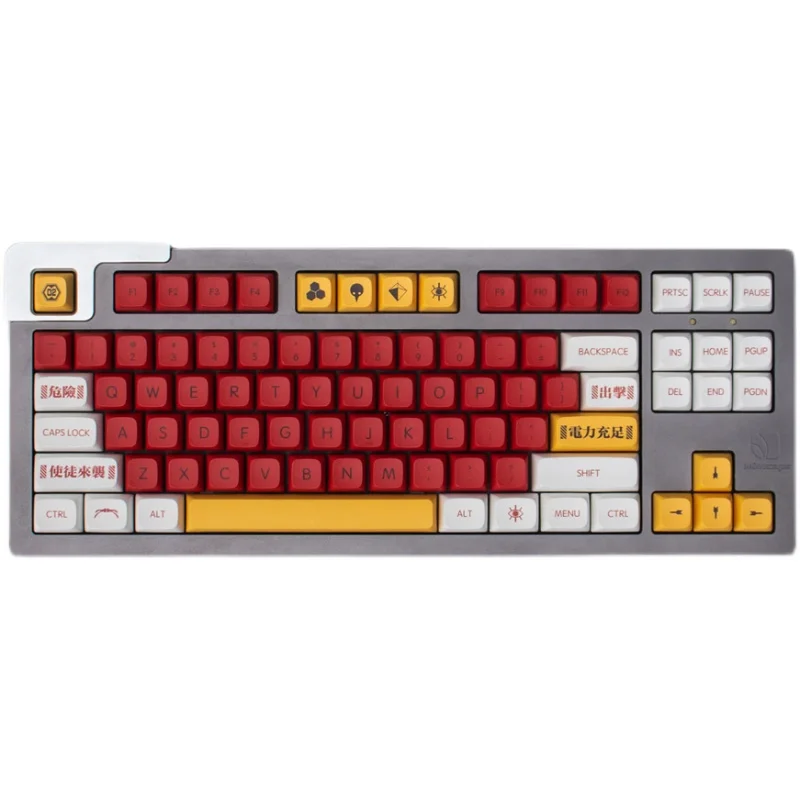 

EVA 02 Keycaps for Mechanical Keyboard XDA Height PBT 138 Keys Dye Sub for 61 64 68 75 84 87 96 980 100 104 108 Keyboard Game PC