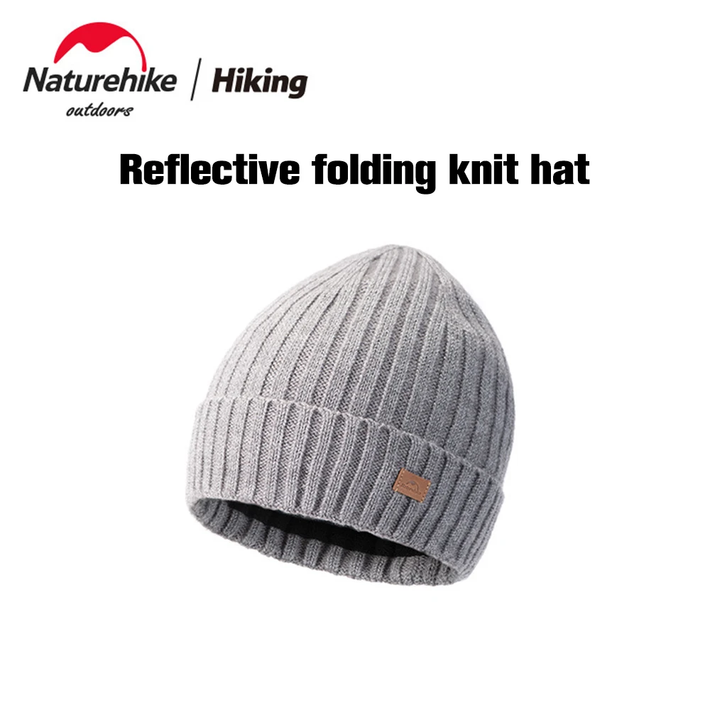 

Naturehike NH21FS552 Knitted Hat Men's Women's Autumn Winter Plus Velvet Thick Soft Skin-Friendly Polyester Blended Folded Caps