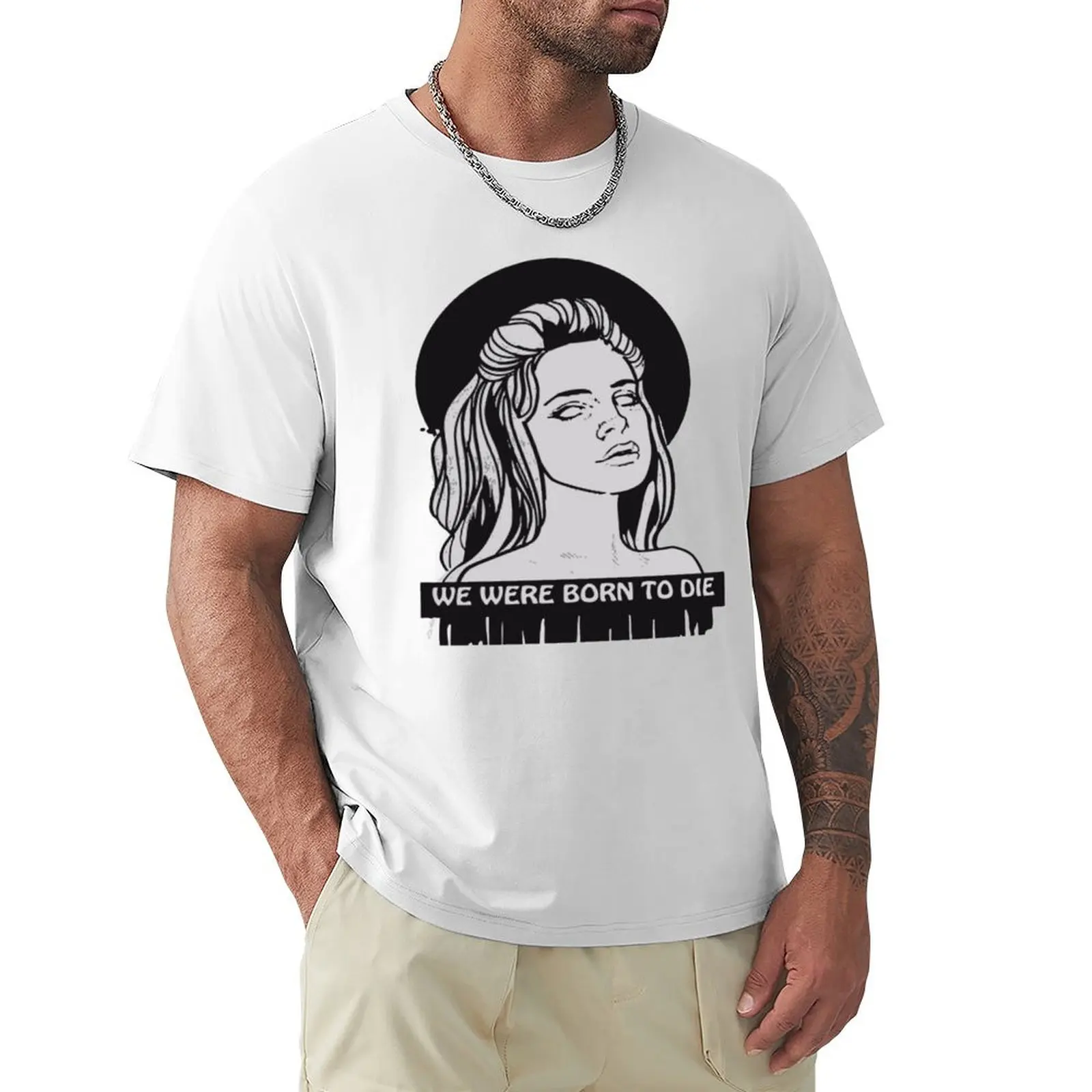 

bnw born to die lana del r T-shirt blacks quick-drying blanks oversized mens graphic t-shirts anime