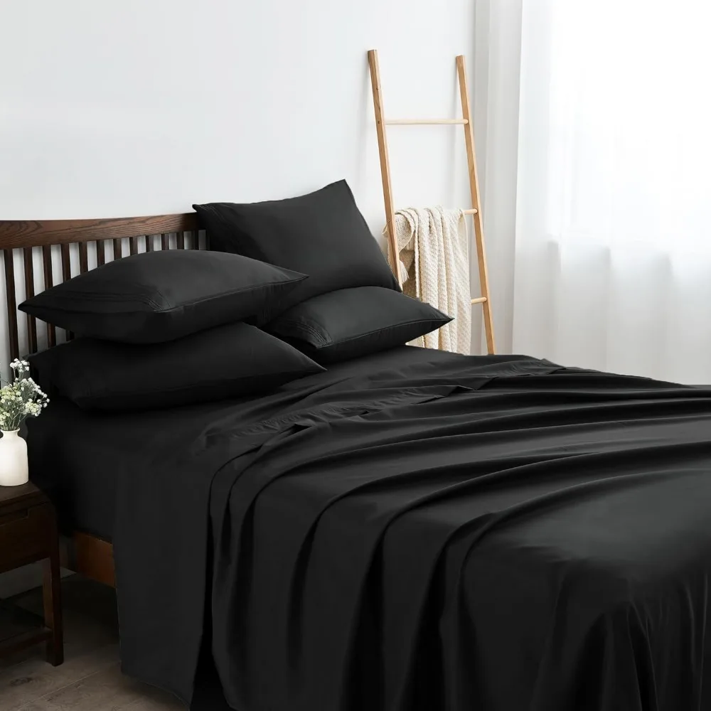 Bedspreads and Covers 6pcs Cooling Sheet With 4 Pillowcases Full Sheet Set King Size Cooling Sheets Rayon Derived From Bamboo
Bedspreads and Covers 6pcs Cooling Sheet With 4 Pillowcases Full Sheet Set King Size Cooling Sheets Rayon Derived From Bamboo
