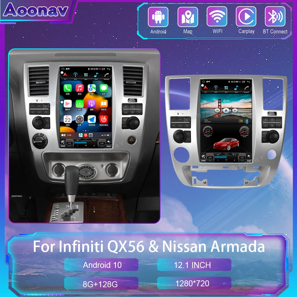 Car Radio For Infiniti QX56 2009-2010 For Nissan Armada Android Stereo GPS Navigation Multimedia Player Wireless Carplay Unit
Car Radio For Infiniti QX56 2009-2010 For Nissan Armada Android Stereo GPS Navigation Multimedia Player Wireless Carplay Unit