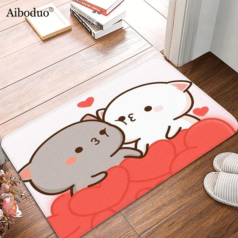Soft Bathroom Mats Cute Couple Kitchen Mats Toilet Cover Anti-slip Mochi Peach Cat Bathroom Decor House Entrance Mat Door Mat
Soft Bathroom Mats Cute Couple Kitchen Mats Toilet Cover Anti-slip Mochi Peach Cat Bathroom Decor House Entrance Mat Door Mat