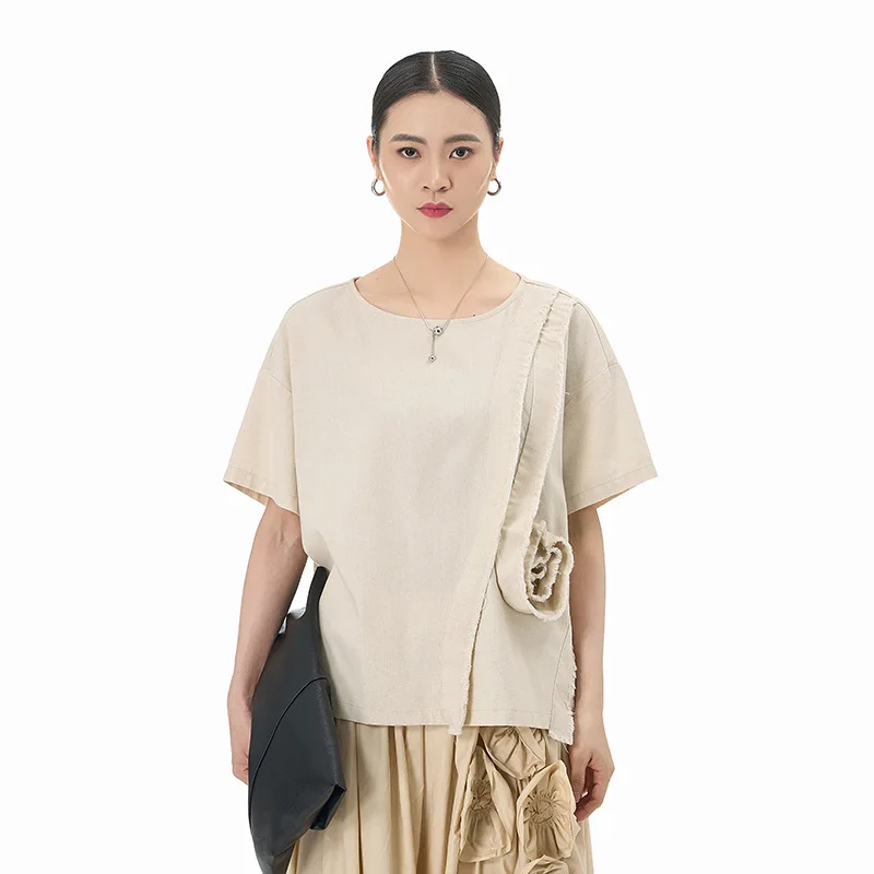 Футболка с бахромой и коротким рукавом в японском стиле, новый стиль для лета 2024
Футболка с бахромой и коротким рукавом в японском стиле, новый стиль для лета 2024