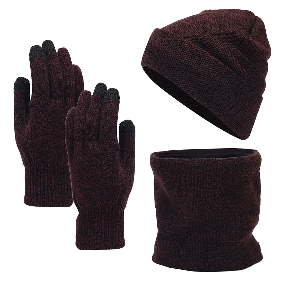 3pcs/set Women Men Thick Fleece Warm Knitted Beanie Hat Scarf And Touchscreen Gloves Sets Outdoor Riding Hats Cap
3pcs/set Women Men Thick Fleece Warm Knitted Beanie Hat Scarf And Touchscreen Gloves Sets Outdoor Riding Hats Cap