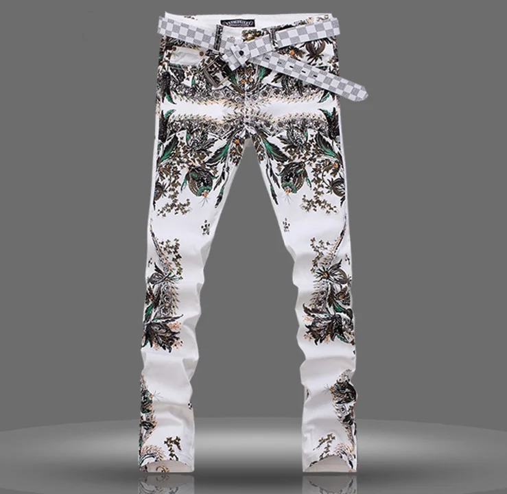 Men's Flower 3D Printed Jeans Male Coloured drawing Paiting Pants Fashion White Skinny Stretch Cotton Denim High Quality
Men's Flower 3D Printed Jeans Male Coloured drawing Paiting Pants Fashion White Skinny Stretch Cotton Denim High Quality
