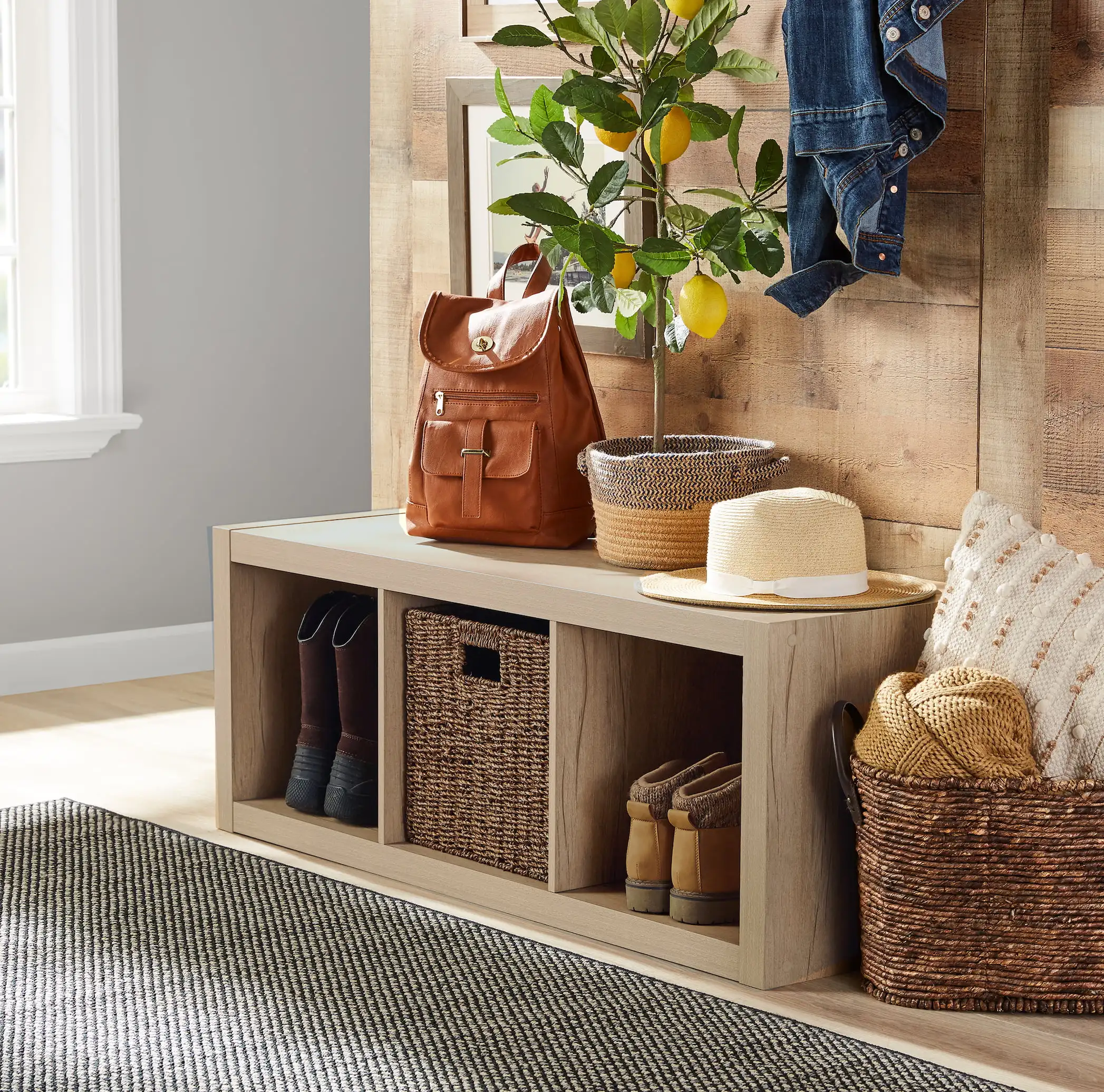 3-Cube Storage Organizer, Natural Lockers Can Be Put In The Bedroom and Living Room for Multiple Purposes
3-Cube Storage Organizer, Natural Lockers Can Be Put In The Bedroom and Living Room for Multiple Purposes