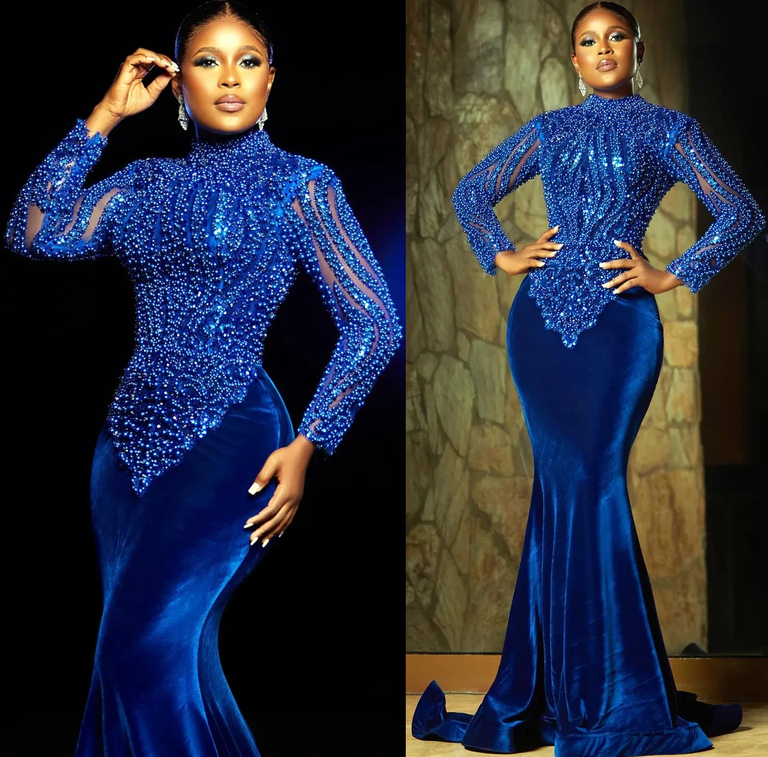 Luxury Royal Blue Mermaid Ball Dress Beaded sequin Lace Dinner Formal Party Second Reception Birthday Engagement dress 2024
Luxury Royal Blue Mermaid Ball Dress Beaded sequin Lace Dinner Formal Party Second Reception Birthday Engagement dress 2024