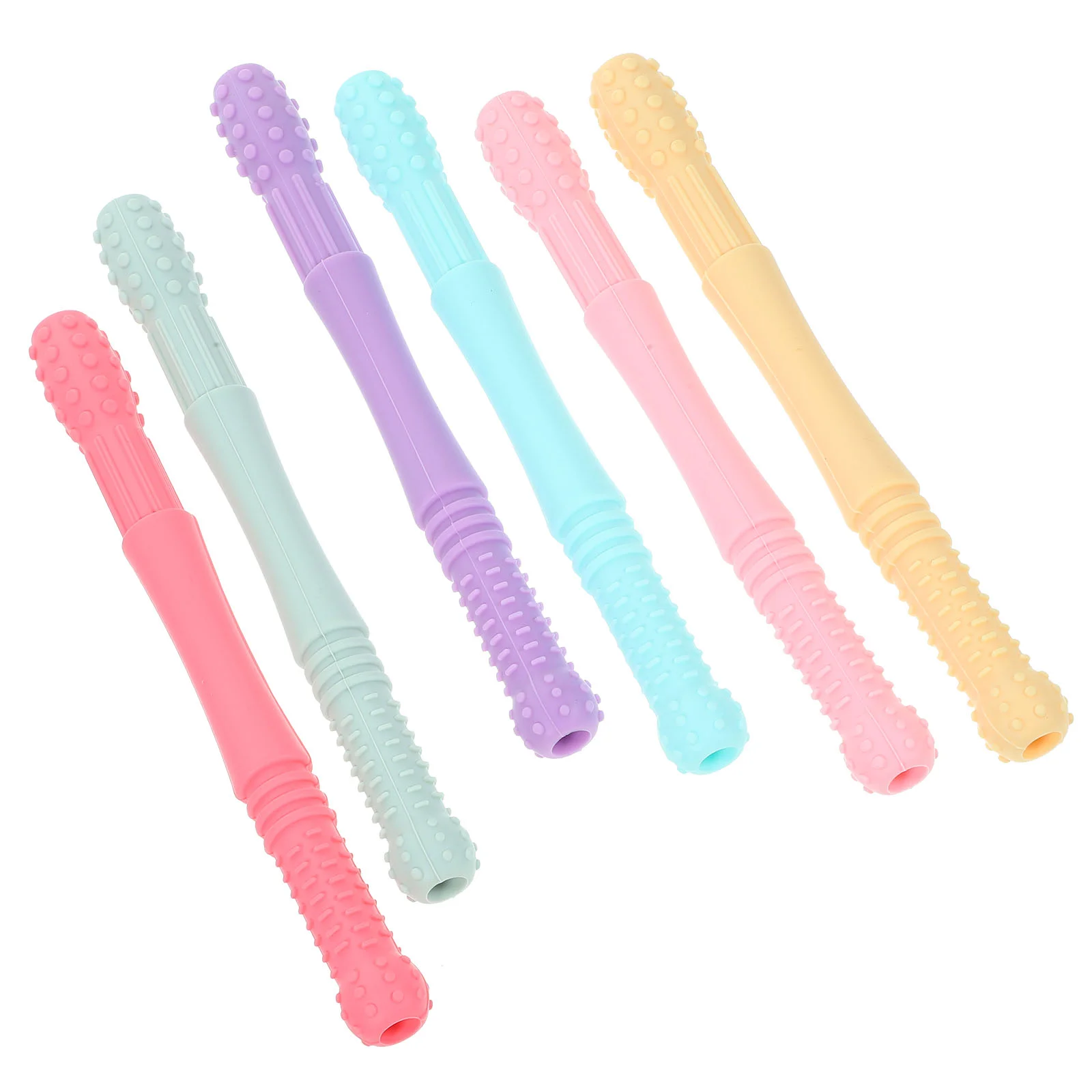 6 Pcs Baby Teething Stick Teether Teethers Silicone Anti-eating Hand Molar Plaything Hollow
6 Pcs Baby Teething Stick Teether Teethers Silicone Anti-eating Hand Molar Plaything Hollow