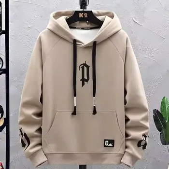 두꺼운 플리스 양모 모자 커버 슬림핏 남성 의류, 가을 겨울 트렌디 스타일, 비 수입 폴리에스테르 원단 상품 이미지